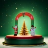 Inflatable Christmas arches for Christmas decorations details Picture